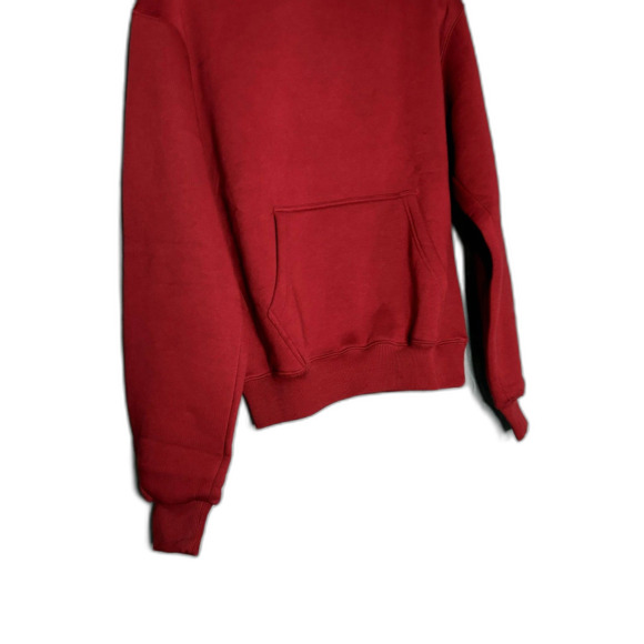 Straight Outta Cotton NWT Fleece Lined Unisex Hoodie Maroon small - Picture 8 of 8